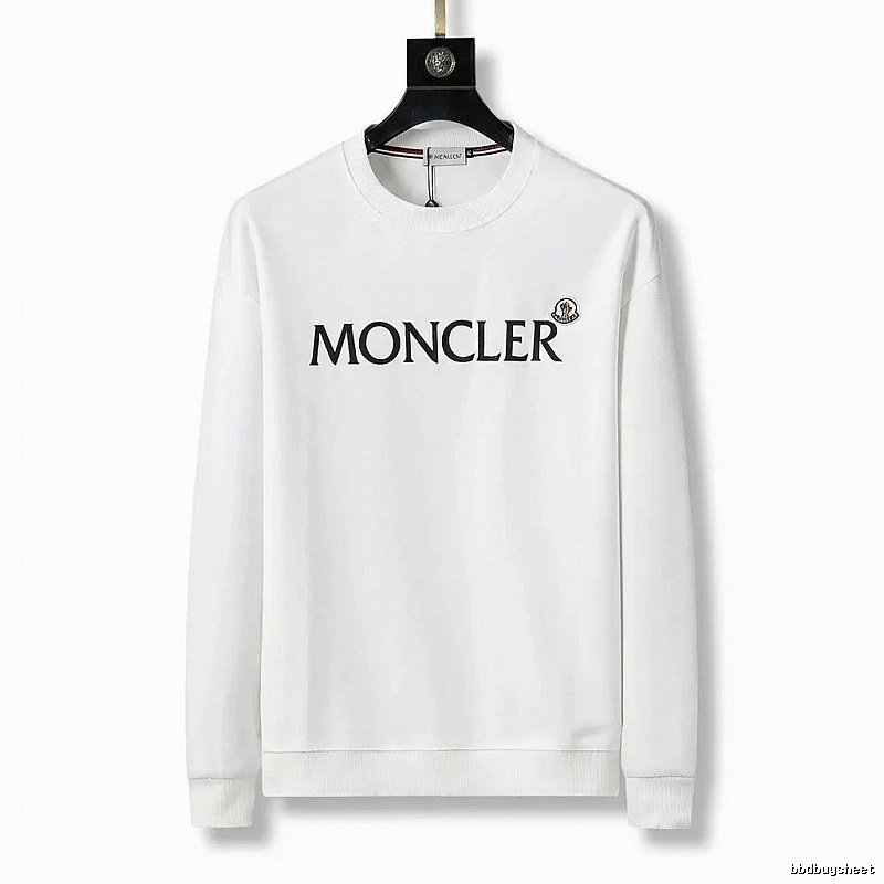 Moncler classic simple style white sweatshirt