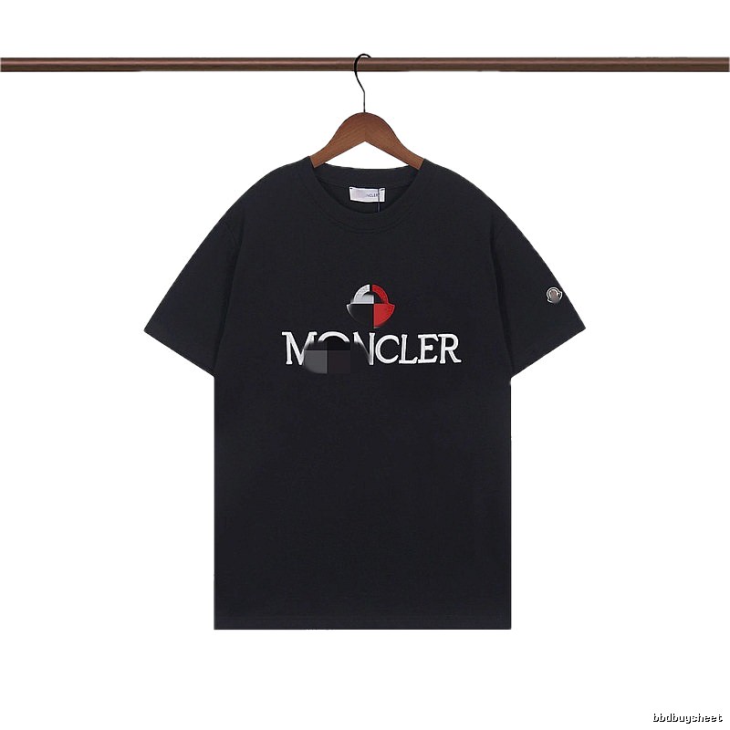 Moncler Printed Casual Black Short-sleeve T-shirt