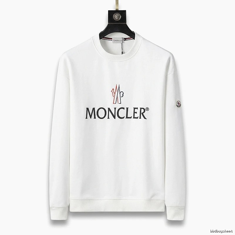 Moncler simple white sweatshirt