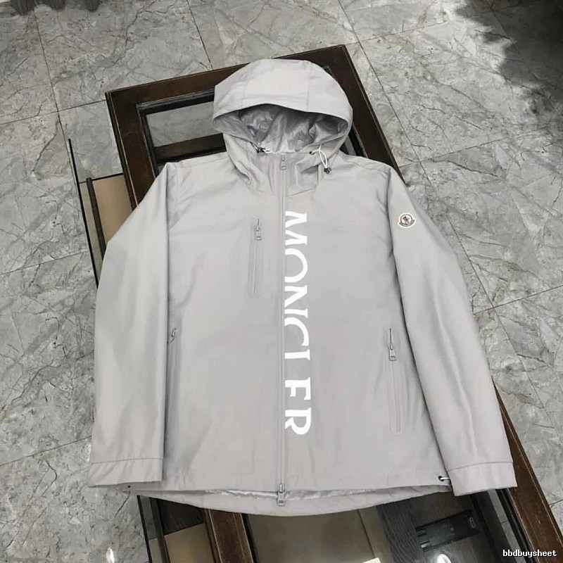 Moncler Travel Hooded jacket Light Gray Hooded with Modern Look