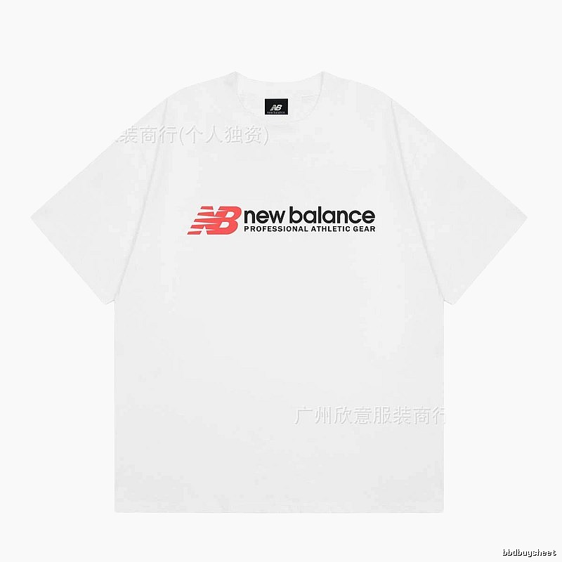 New Balance Sports Casual Style White Short-sleeve T-shirt