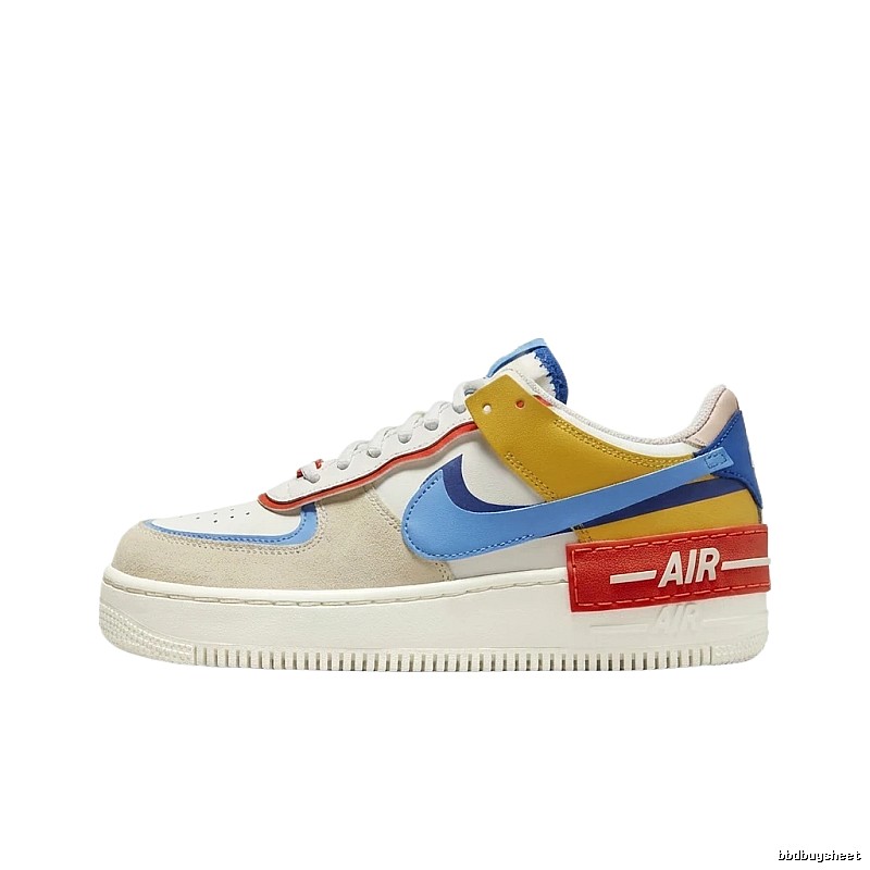 Nike Air Force 1 color-blocked athletic shoes