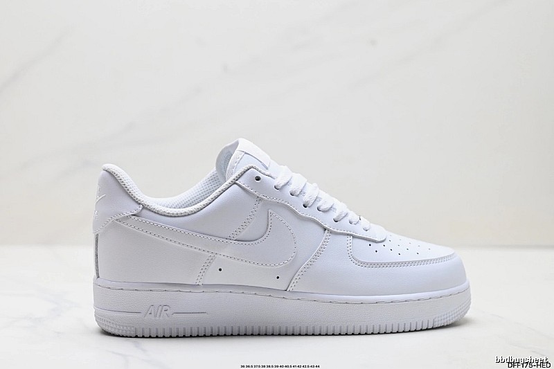 Nike Air Force 1 white sneakers.