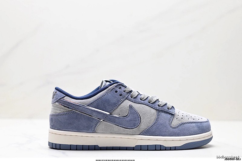Nike Dunk Low Retro Style Blue-Gray Shoes