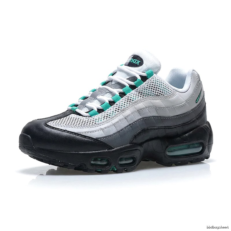 Nike retro black and green sports shoes