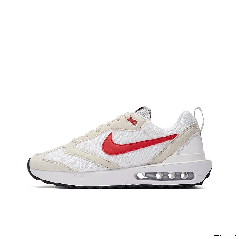 Nike retro white and red sports shoes