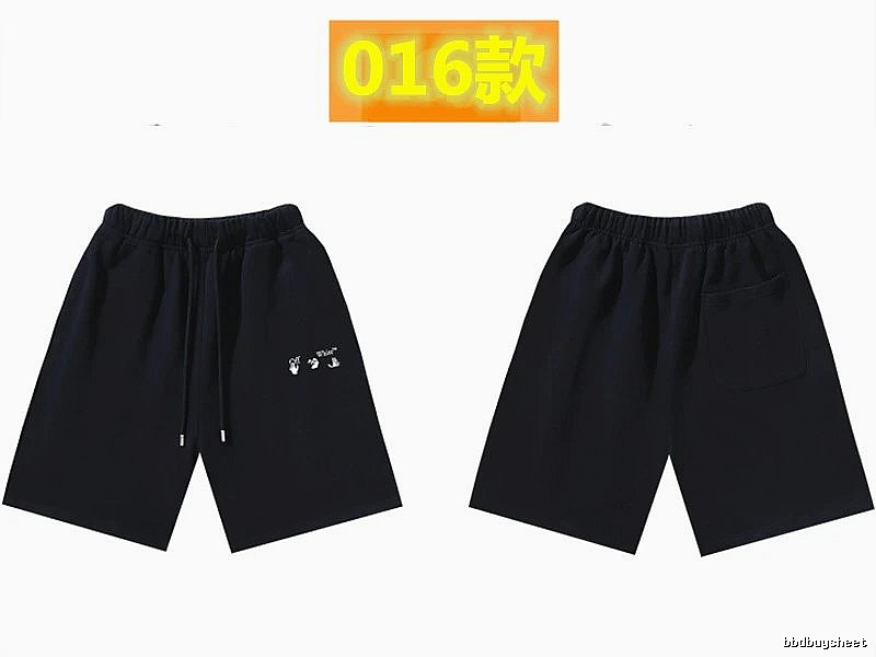 Off-White 016 Style Black Trendy and Cool Shorts