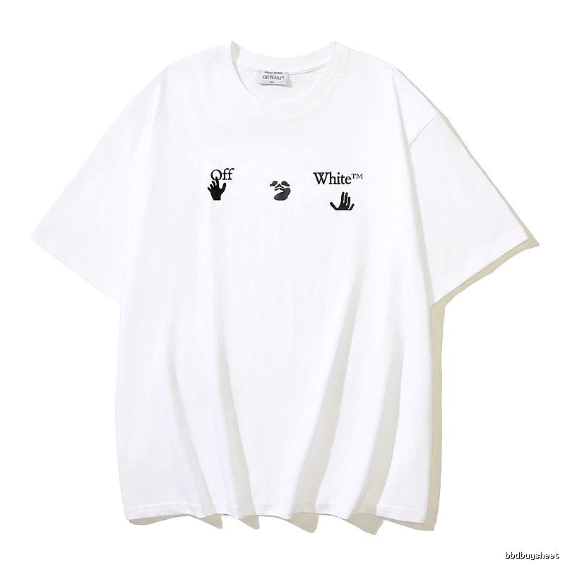 Off-White Gesture Style White T-shirt
