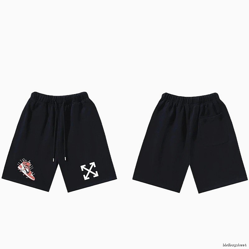 Off-White Style 013 Trendy Cool Black Shorts