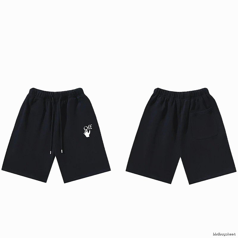 Off-White trendy and cool style black shorts