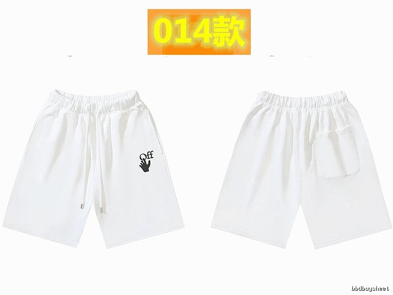 Off-White trendy brand style white shorts