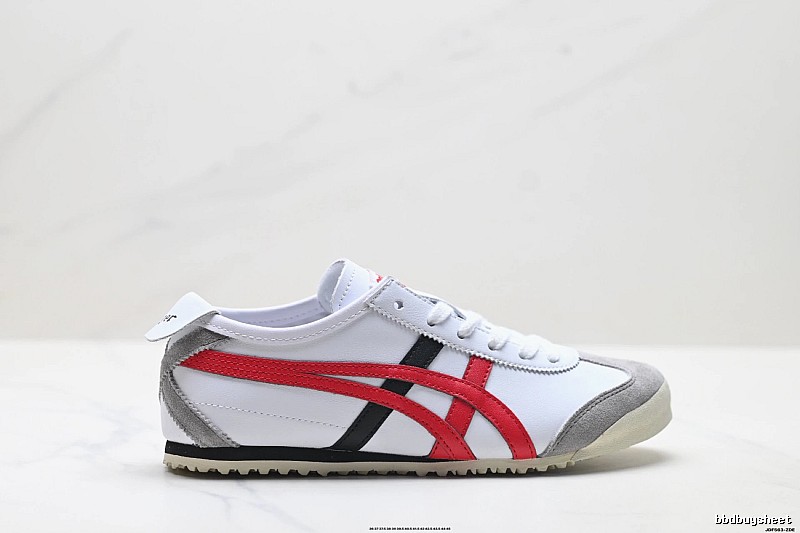 Onitsuka Tiger retro - style white and red sports shoes