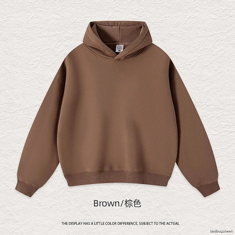 Patterned Blank pullover hoodie Black Minimal A with Polished Detail