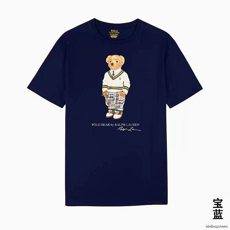 Ralph Lauren Bear Trend Brand Sapphire Blue T-shirt