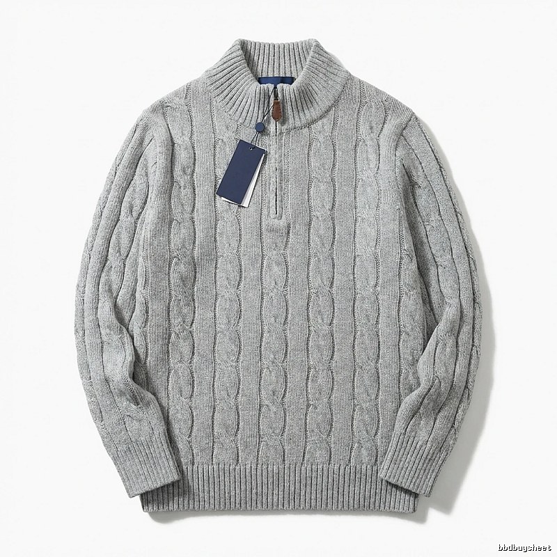 Ralph Lauren classic grey cable-knit sweater