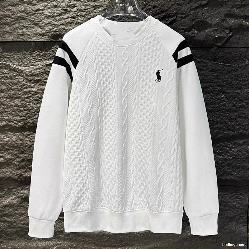 Ralph Lauren knitted retro white sweatshirt
