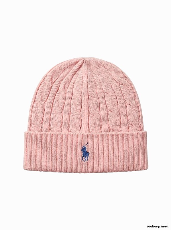 Ralph Lauren Polo Pink Knitted Hat
