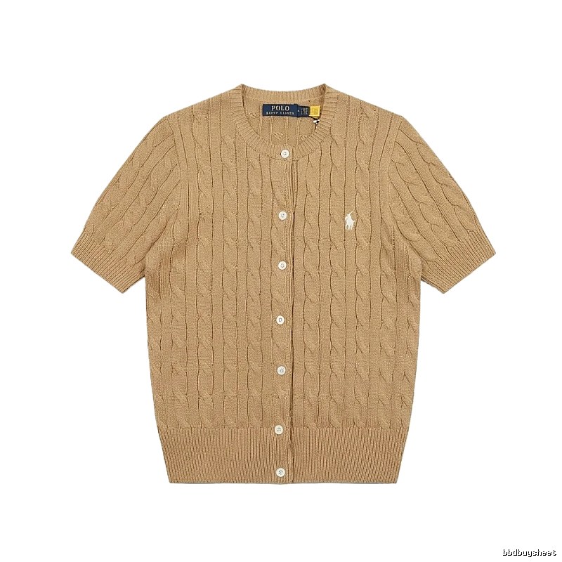 Ralph Lauren Polo Retro Brown Cardigan