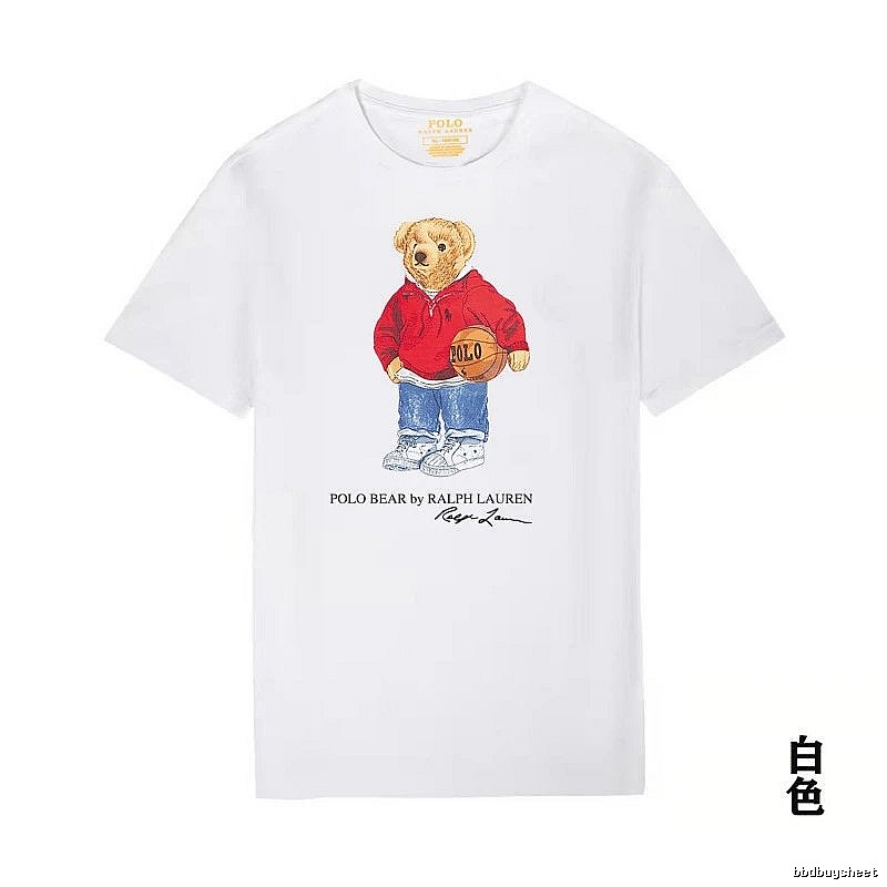 Ralph Lauren Teddy Bear Series White T-shirt
