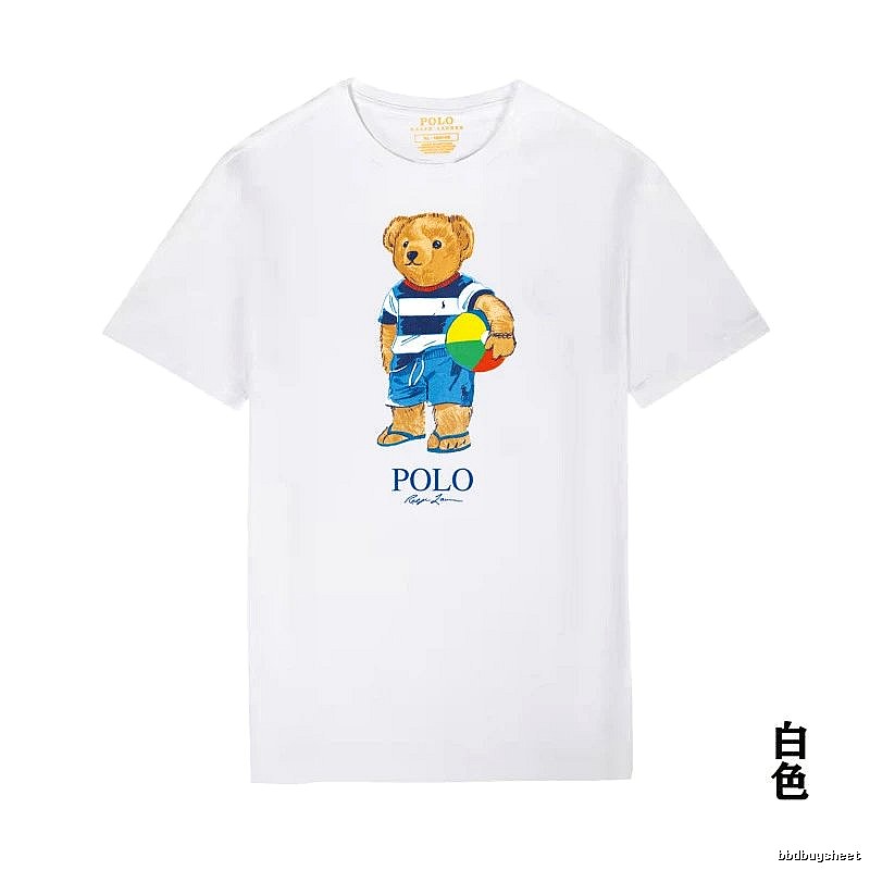 Ralph Lauren white T-shirt with teddy bear print