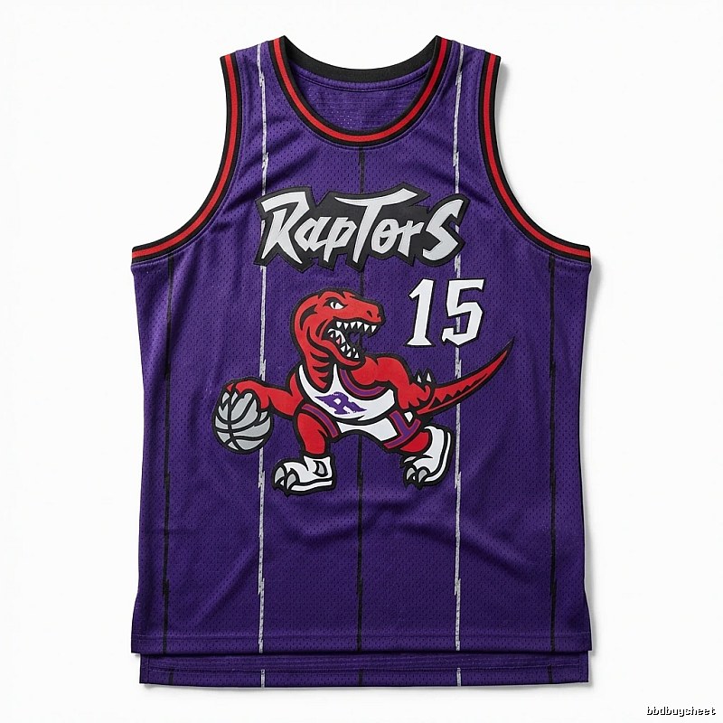 Raptors' retro-style basketball jersey (purple)