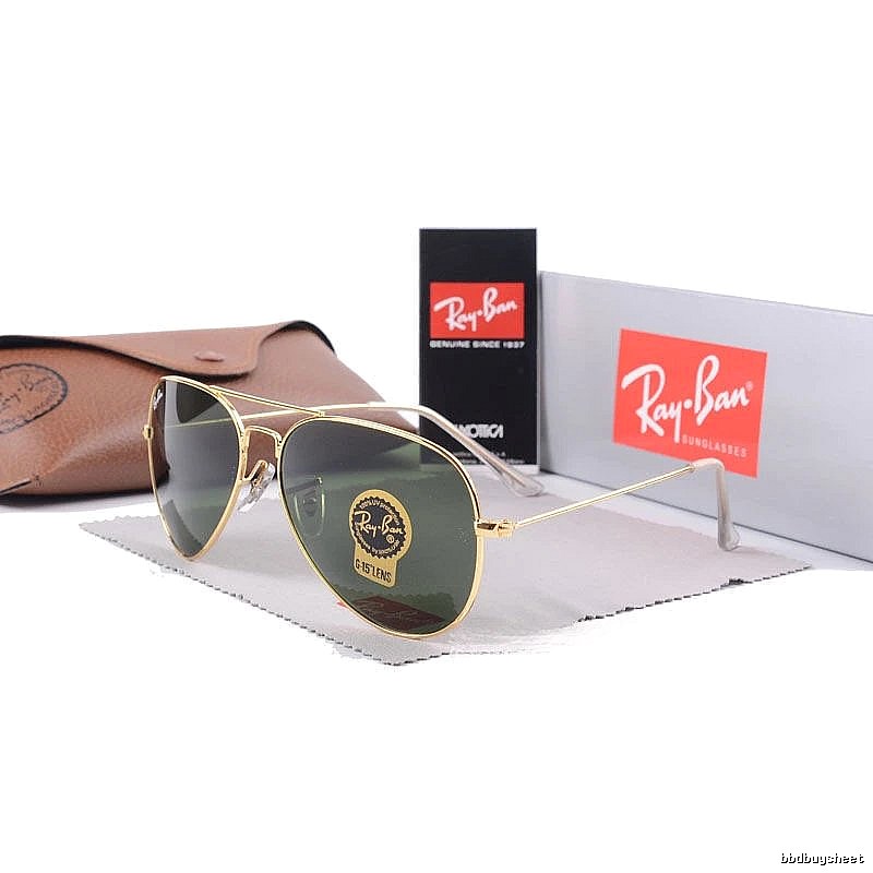 Ray-Ban Gift Ready Aviator sunglasses Gold Tone Sunglasses with Fresh Pattern