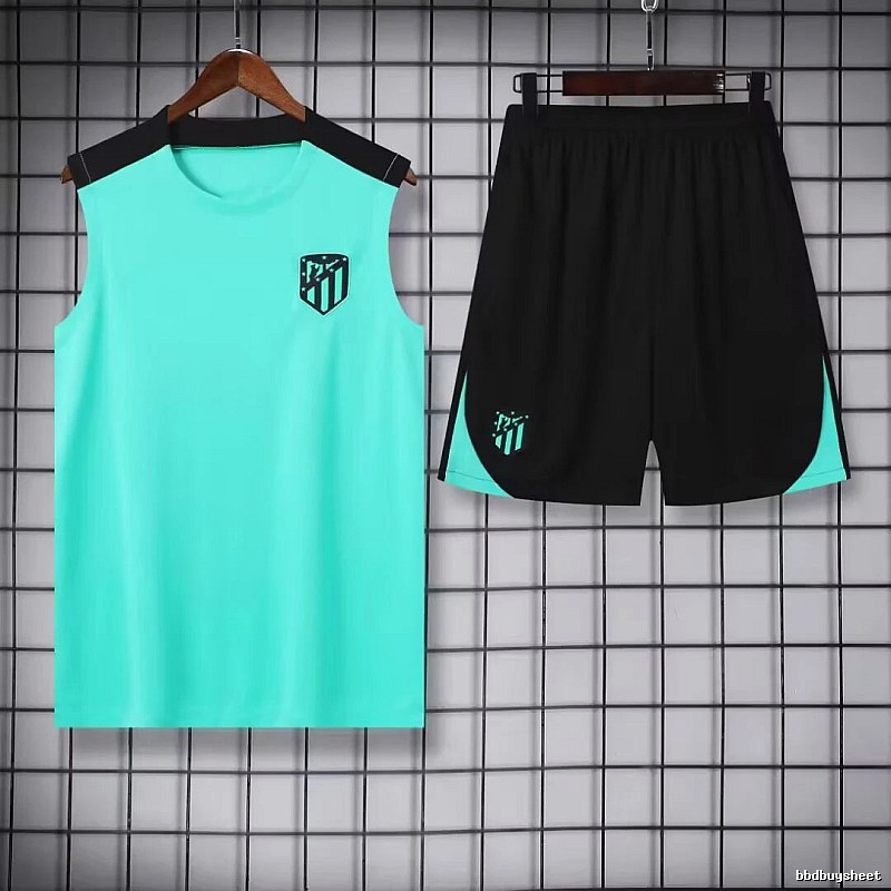Real Madrid Statement Training jersey set Navy Sleeveless Top for Outdoor Plans