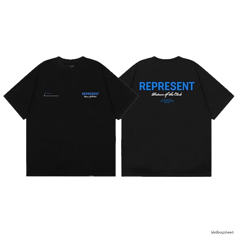 REPRESENT Club High Street Black T-Shirt