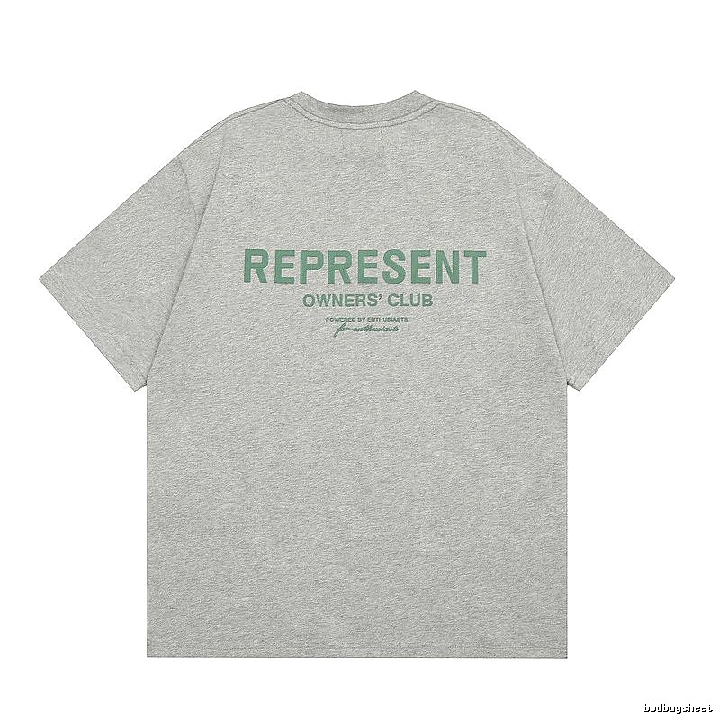 Represent Gray Style 801 Owners Club T-Shirt Casual Layering Logo