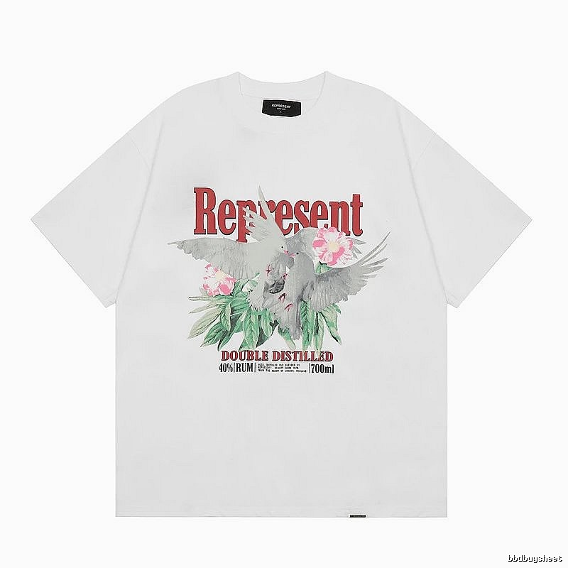 Represent Pigeon Vintage Style White T-shirt