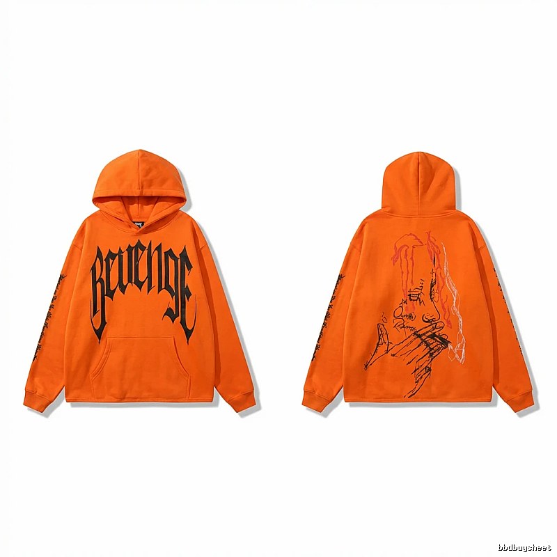 Revenge dark style orange hoodie