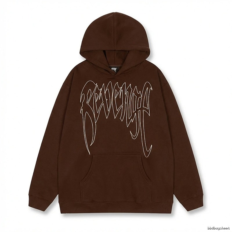 Revenge Gothic Style Dark Coffee Hoodie