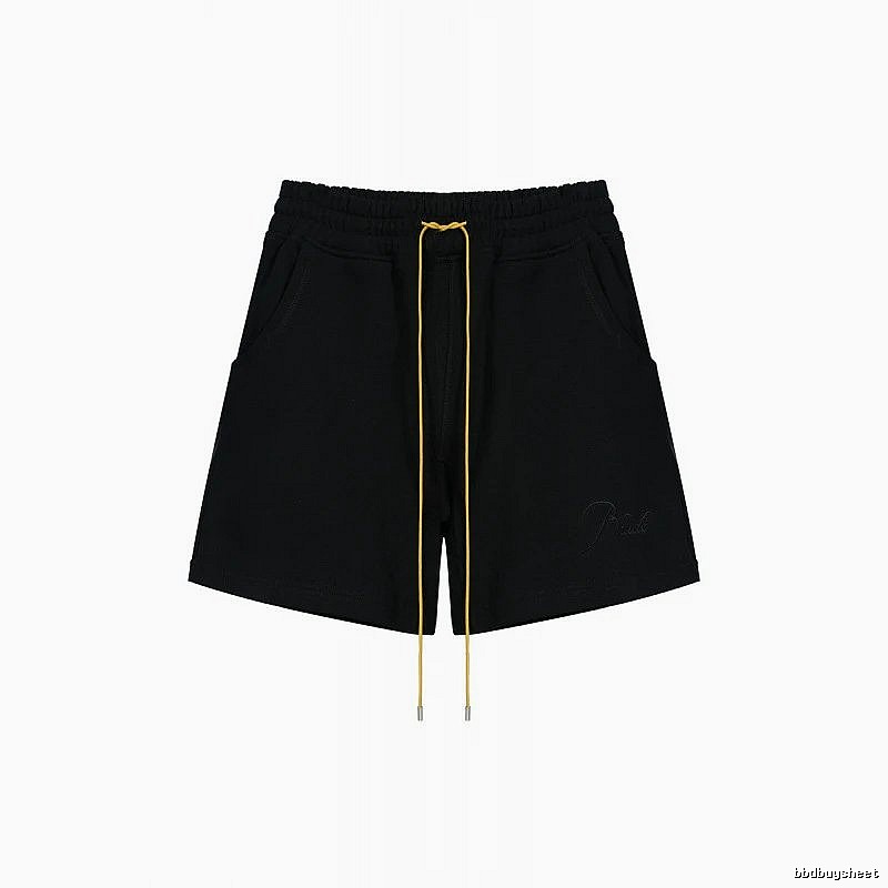 RHUDE minimalist black shorts