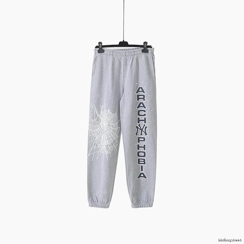 Sp5der Grey Trendy Sweatpants