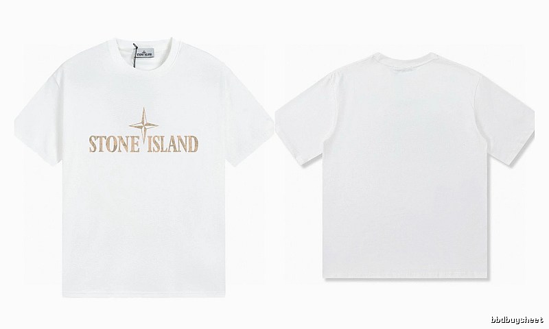 Stone Island Classic Street Style White Short Sleeve T-Shirt