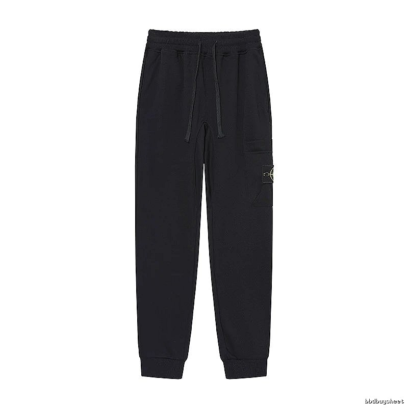 Stone Island Compass Series Street Style Black Sweatpants