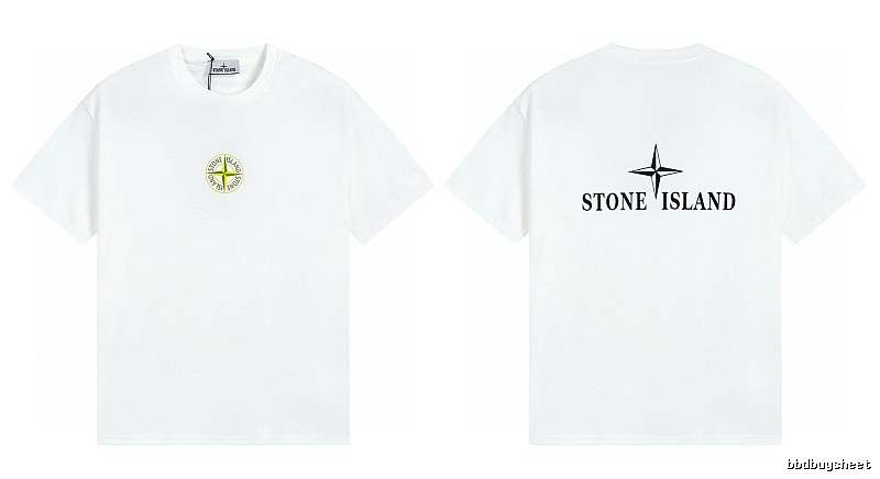 Stone Island Compass Series Street Style White T-Shirt