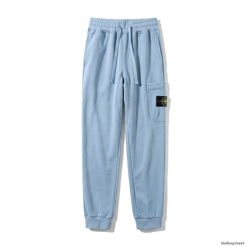 Stone Island Workwear Style Light Blue Sweatpants