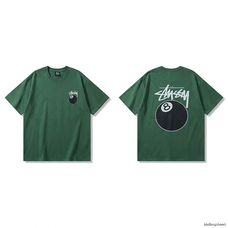 Stussy Black Eight Series Trendy and Cool Style T-shirt