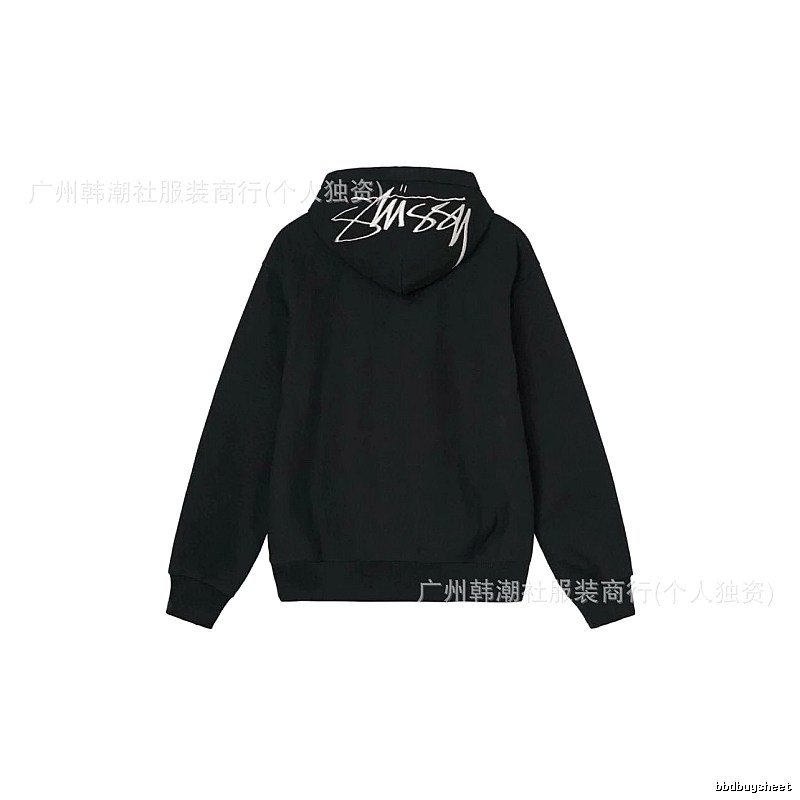 Stussy Black Logo Hoodie Daily Styling
