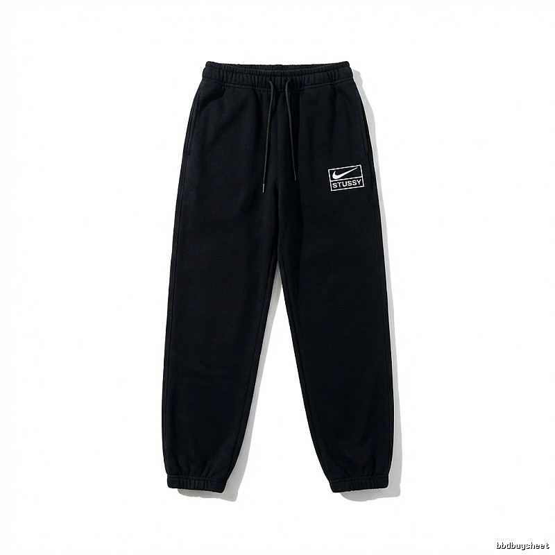 Stussy Co-branded Casual Black Sweatpants