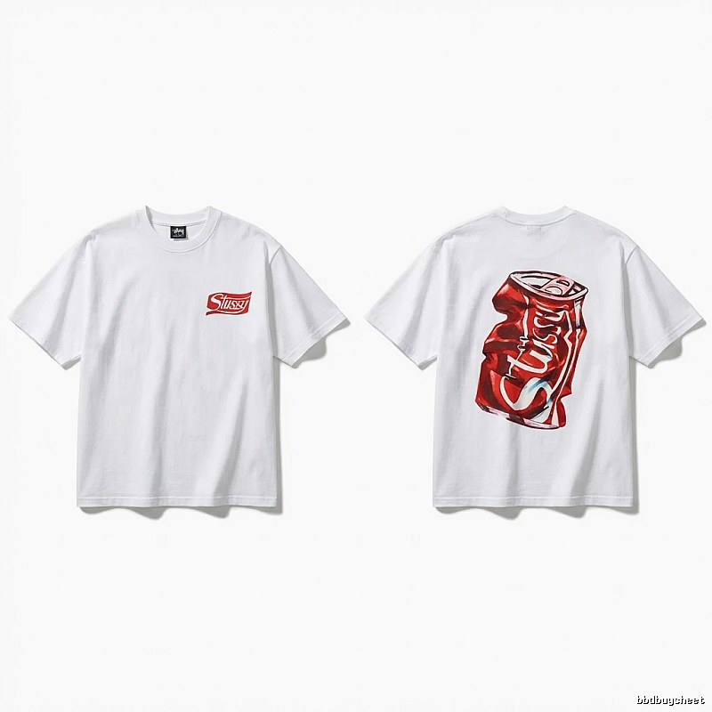 Stussy Cola Print Casual White T-shirt