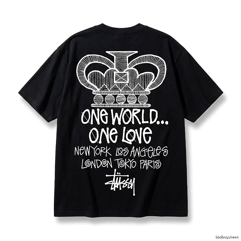 Stussy Crown Print Black T-shirt