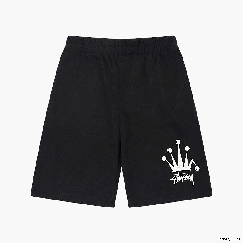 Stussy Crown Trendy Cool Black Shorts