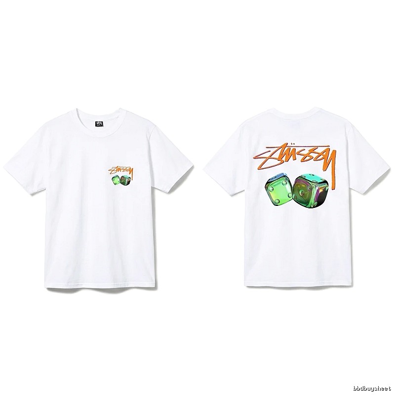Stussy Dice Print Style White T-shirt