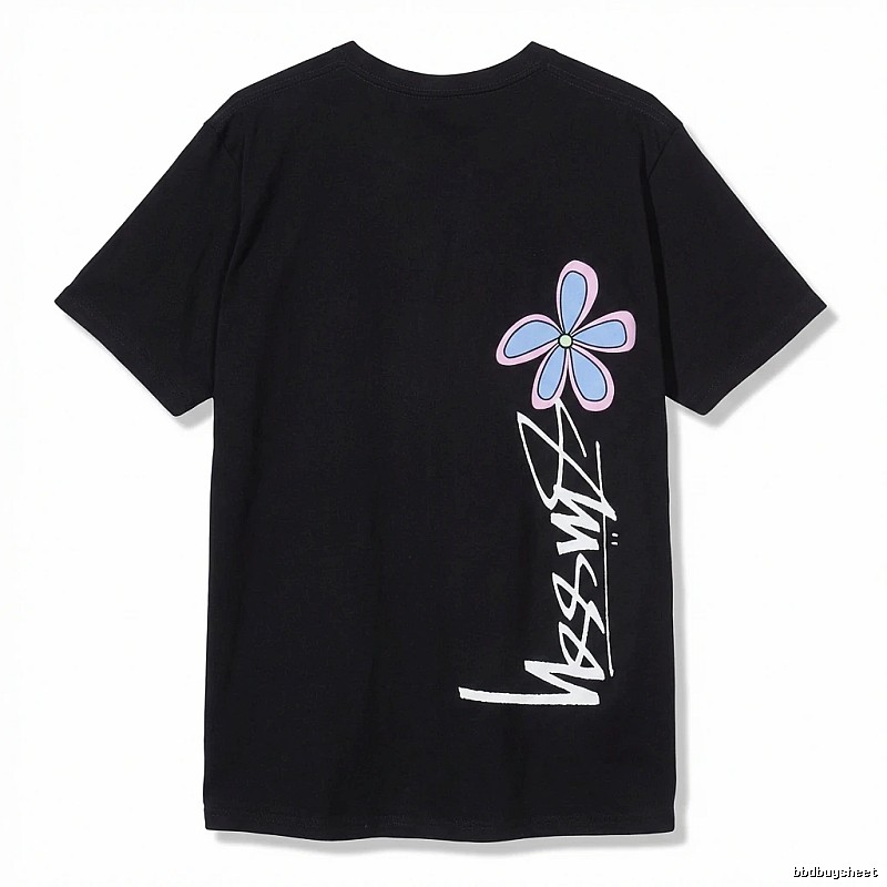 Stussy Floral Style Black T-shirt