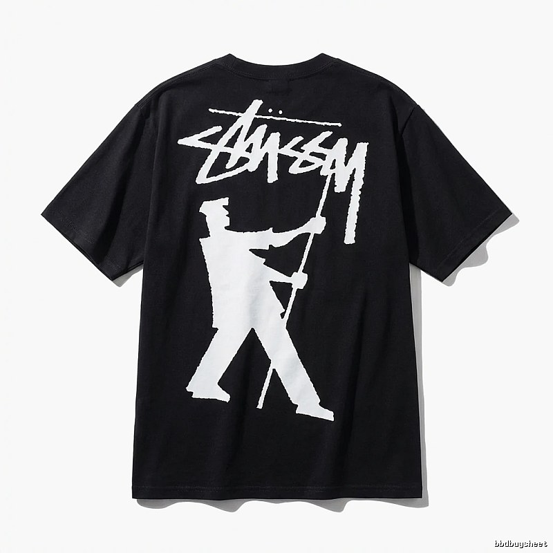 Stussy graffiti-style black T-shirt