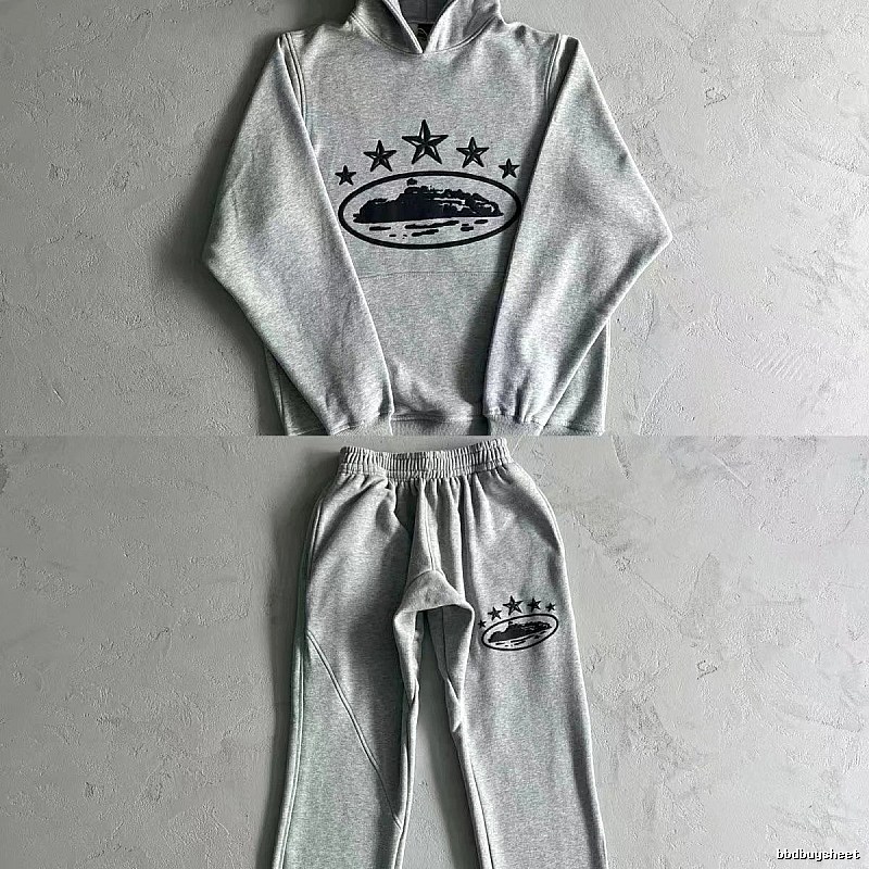 Stussy Matching Set Star-Detail Set Gray Tracksuit Set Resort Wear Logo