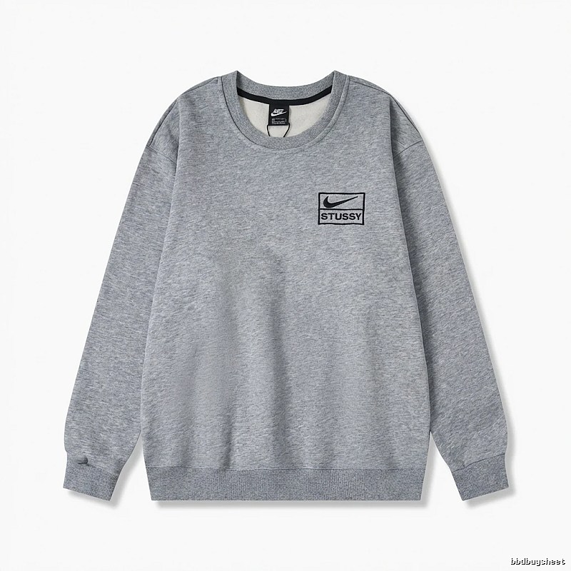Stussy minimalist style grey sweatshirt