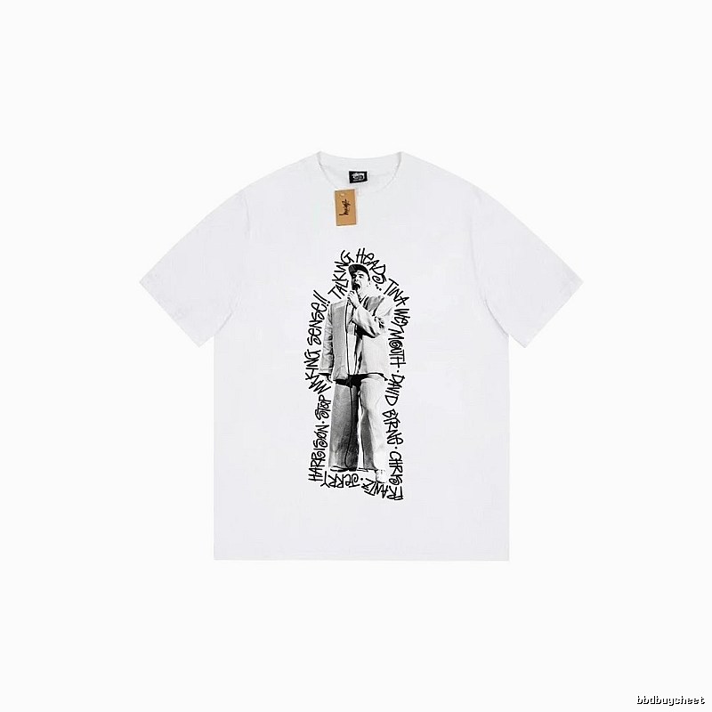 Stussy Resort Graphic T-shirt Black White Stussy for Travel Looks